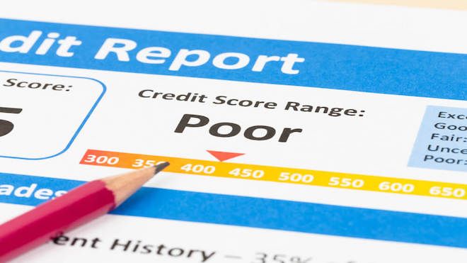 Poor credit Score